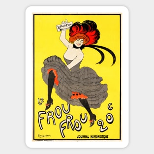 LE FROU FROU Magazines Vintage French Advertisement Sticker